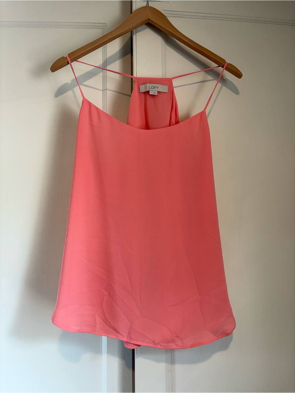 Loft Coral Flowy Layered Strappy Tank